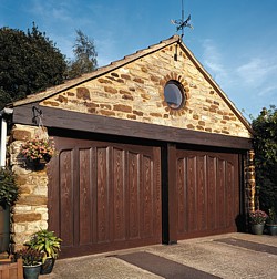 Cardale glasswood GRP garage doors